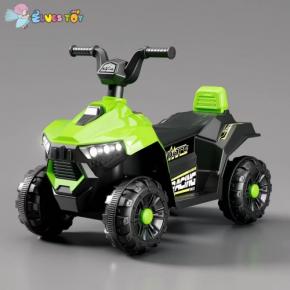 Children ride on ATV 